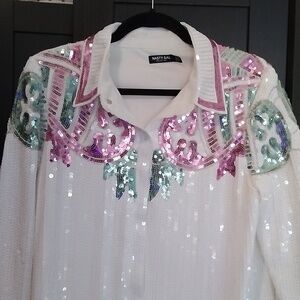 Nasty Gal Fully Sequined Dress Jacket